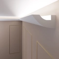 10 Meter+4 Innenecken LED Band Stuckleiste für indirekte Beleuchtung OL-11